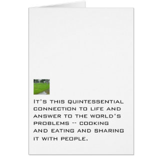 Laga mat och äta och dela OBS kort