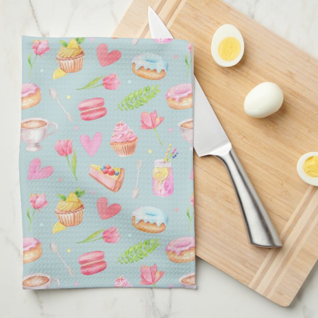 Laga med kärlek. Tryckt apron Kökshandduk (Vikt i Fjärdedel)