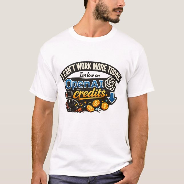 Låga OpenAI-krediter T Shirt (Framsida)