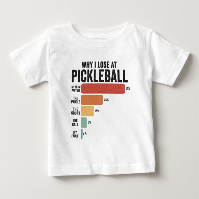 Laga Pickleball Dink Sport Varför jag tappar Pickl T Shirt (Framsida)