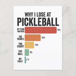 Laga Pickleball Dink Sport Varför jag tappar Pickl Vykort