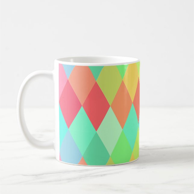 Låga polytrianglar kaffemugg (Vänster)