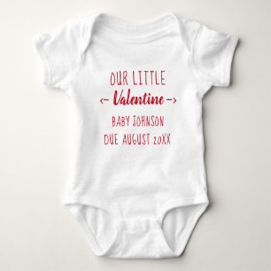 Laga vår lilla Valentine-Gravid-avisering T Shirt
