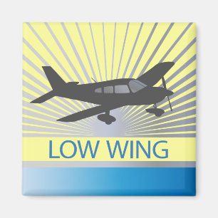 Låga Vinge-flygplan Magnet