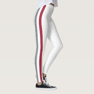 Laganda av Alabama, karmosinfärg, grå och vit. Leggings