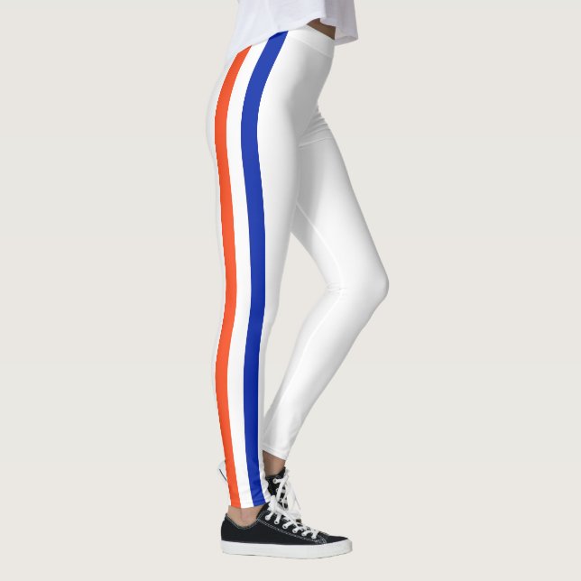 Laganda i Florida, Orange, Vit och Blå. Leggings (Höger)
