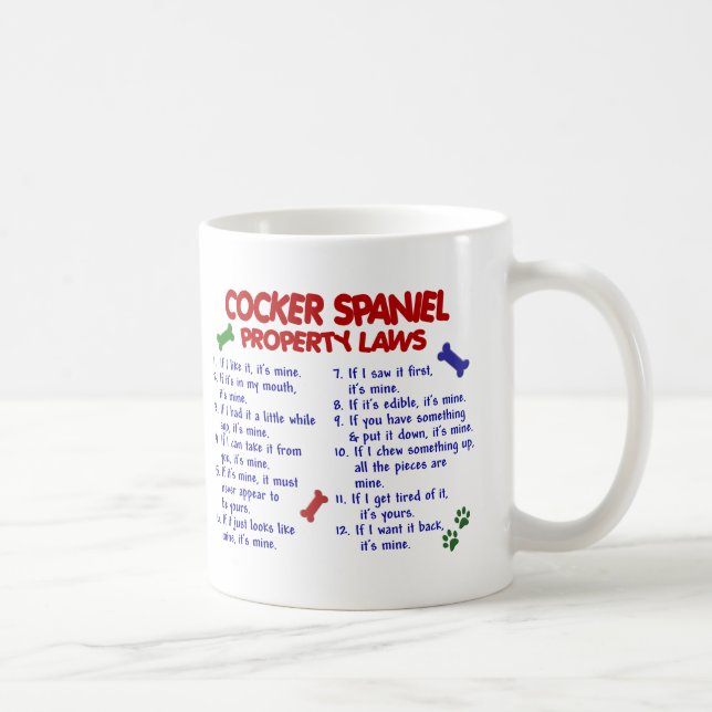Lagar 2 för COCKERSPANIELSPANIELegendom Kaffemugg (Höger)