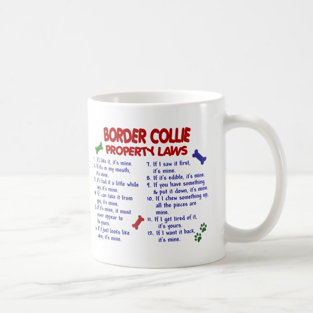 Lagar 2 för GRÄNSCOLLIEegendom Kaffemugg (Höger)