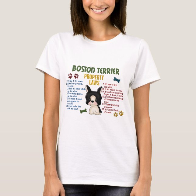 Lagar 4 för Boston Terrieregendom Tee (Framsida)
