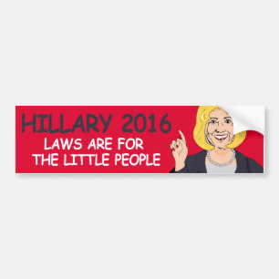 Lagar är för pysslingar - Hillary något att sä Bildekal
