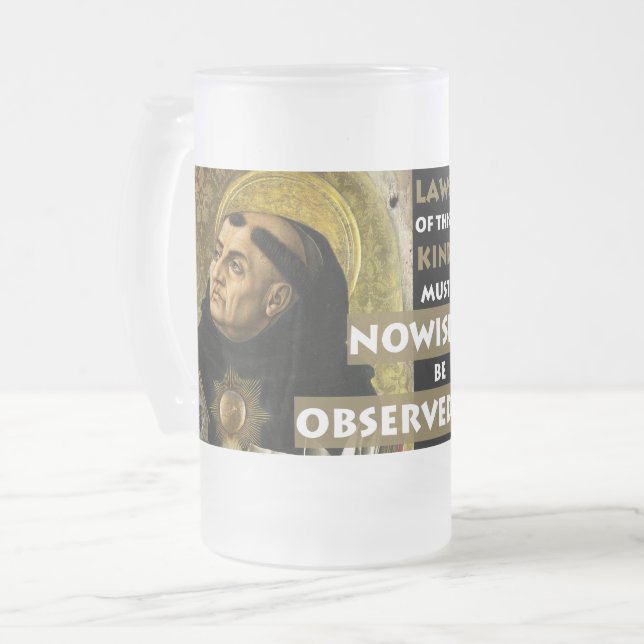 Lagar av denna frostade mugg för snällt Aquinas (Framsida vänster)