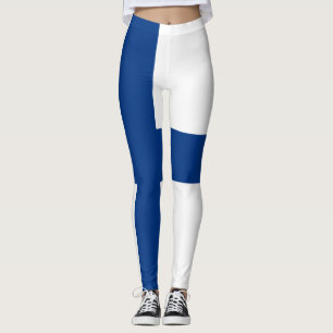 Lagar av finsk Flagga (Finland) Leggings