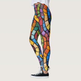 Lagar av glasmosaic Pop Mode Leggings
