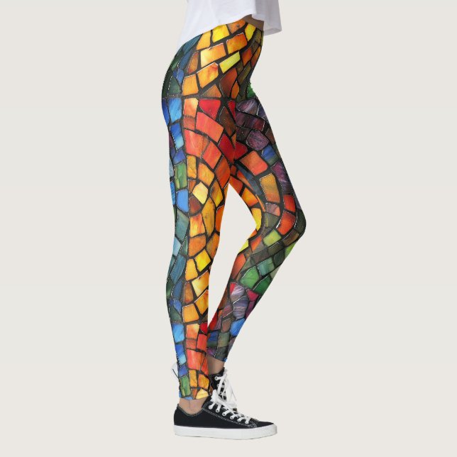 Lagar av glasmosaic Pop Mode Leggings (Höger)