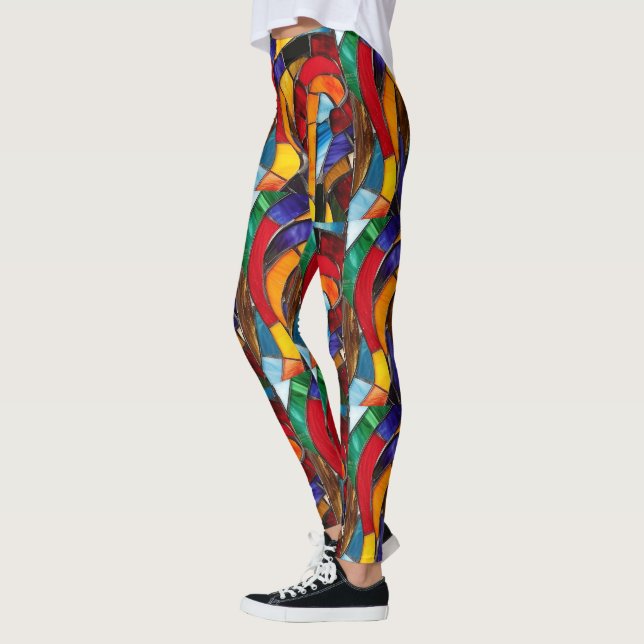 Lagar av glasmosaic Pop Mode Leggings (Vänster)