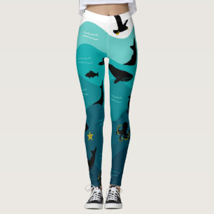 Lagar av havsdjur leggings