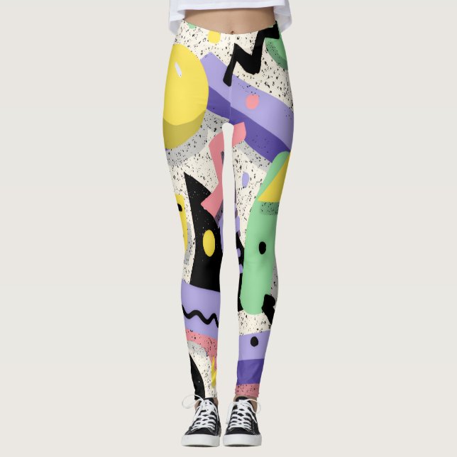 Lagar för kvinnor som skriver över utskrift leggings (Framsida)