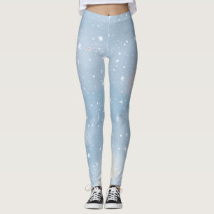Lagar för kvinnor som skriver över utskrift leggings
