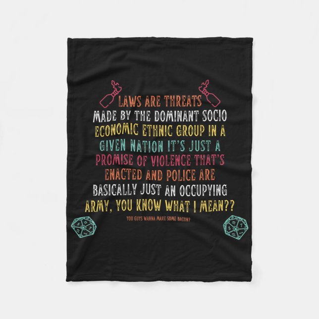 Lagar hotas av den dominerande sociala ekonomin fleecefilt (Framsidan)