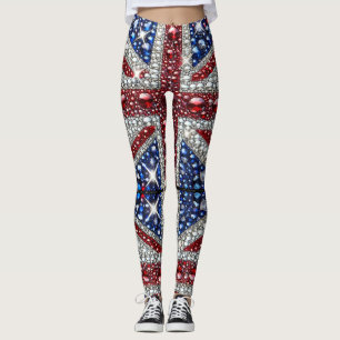 Lagar med brittisk Färg-design Leggings