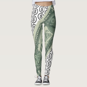 Lagar med dollartecken leggings