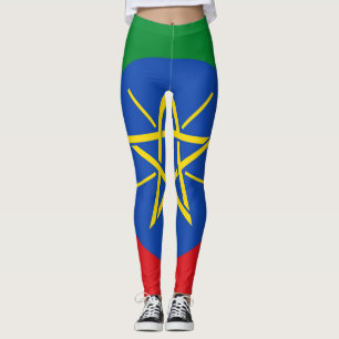 Lagar med Etiopiens flagga Leggings