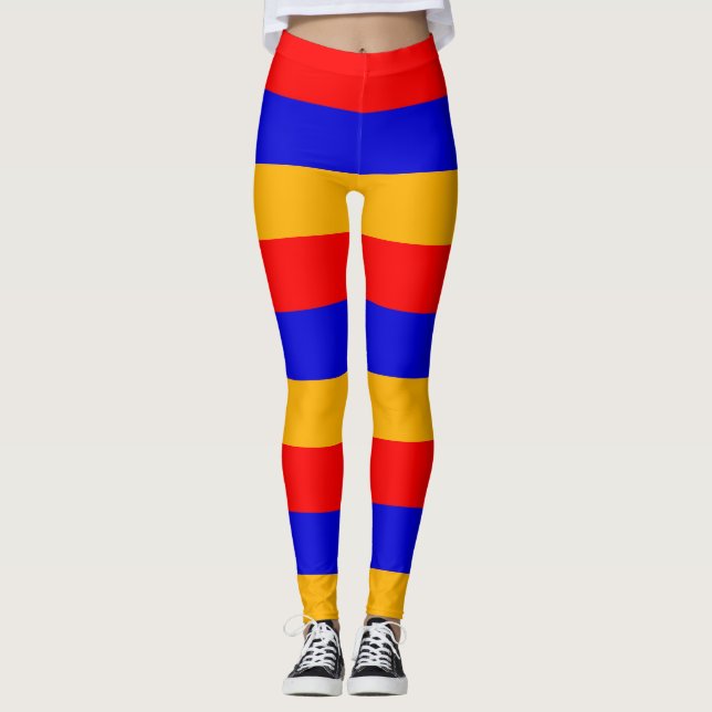 Lagar med flagga från Armenien Leggings (Framsida)