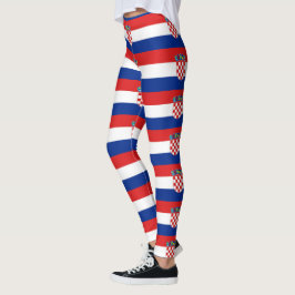 Lagar med flagga i Kroatien Leggings