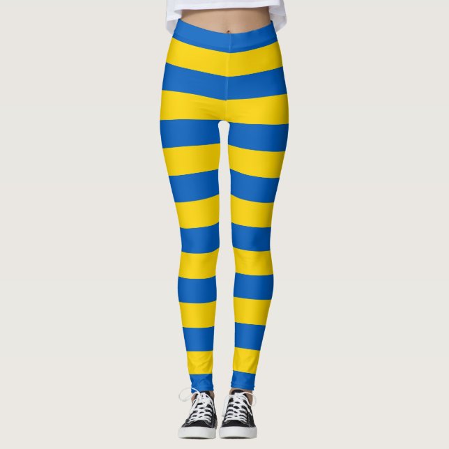 Lagar med flagga i Ukraina Leggings (Framsida)