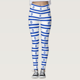 Lagar med flagga Israel Leggings