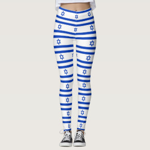 Lagar med flagga Israel Leggings