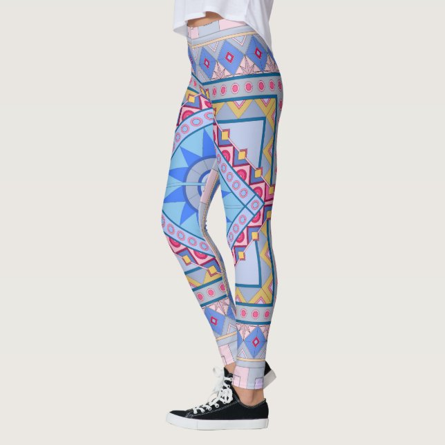 Lagar med kreativ konst leggings (Vänster)