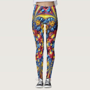 Lagar med rumänsk Färg-utformning Leggings