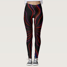 Lagar med unik teckningsdesign leggings