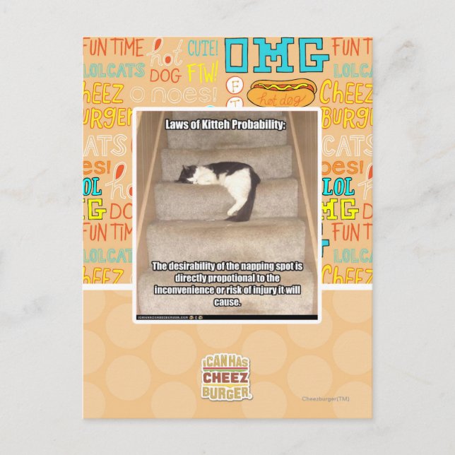 Lagar om sannolikhet för Kitteh Vykort (Framsida)