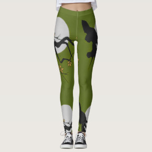 Lagar - Origg. Art Asiatisk Gren/Grönt/svart/vit Leggings