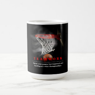 Lagarbete Basket Motivationsinspirerande Kaffemugg