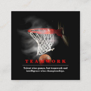 Lagarbete Basket Motivationsinspirerande Tilläggskort