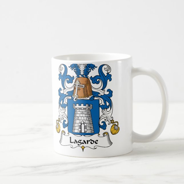 Lagarde familjvapensköld kaffemugg (Höger)