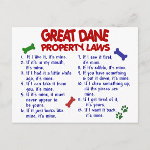 Lagarna great dane Egendom 2 Vykort
