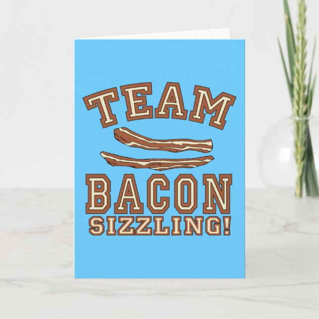 LAGBACON SIZZLING Tshirts, muggar, gåvor Kort (Framsida)