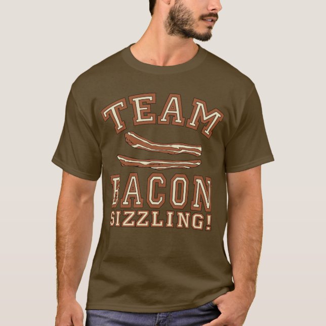 LAGBACON SIZZLING Tshirts, muggar, gåvor T-shirt (Framsida)