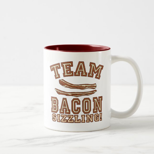 LAGBACON SIZZLING Tshirts, muggar, gåvor Två-Tonad Mugg (Höger)