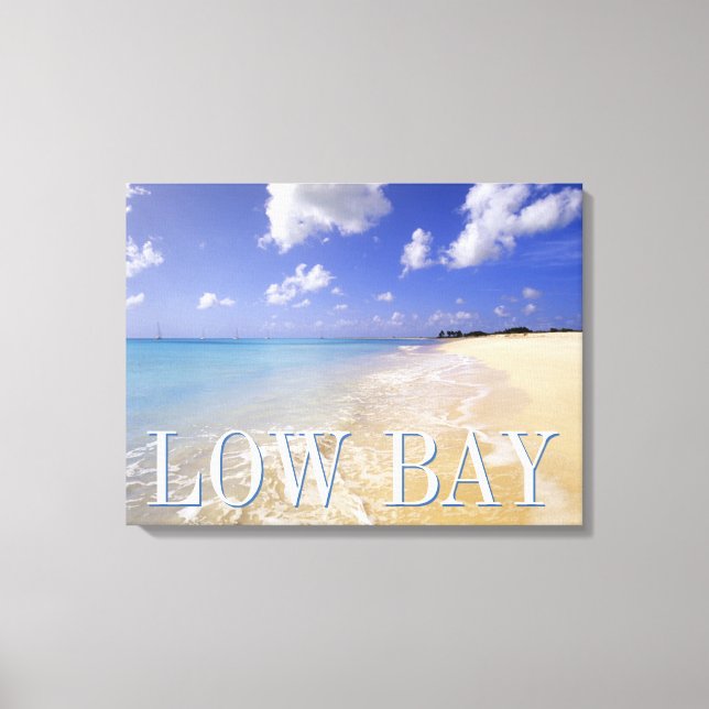LågBay Beach, Barbuda, Antigua Canvastryck (Framsida)
