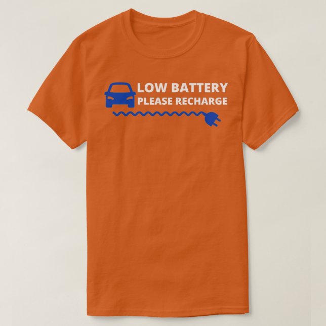 Lågbilsbatteri Hämta elbil 5 T Shirt (Design framsida)