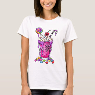 Lågbrow-grafisk t-shirt - kuslig milkshake