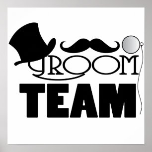 Lagbrudgum - top hat, monocle poster
