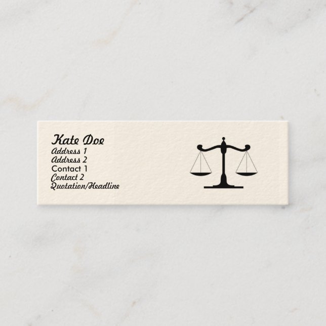 LagBusinesscard smala Mini Visitkort (Framsida)