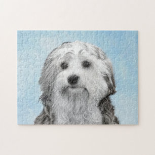 Lågchen-målning - Söt Original Hundkonst Pussel