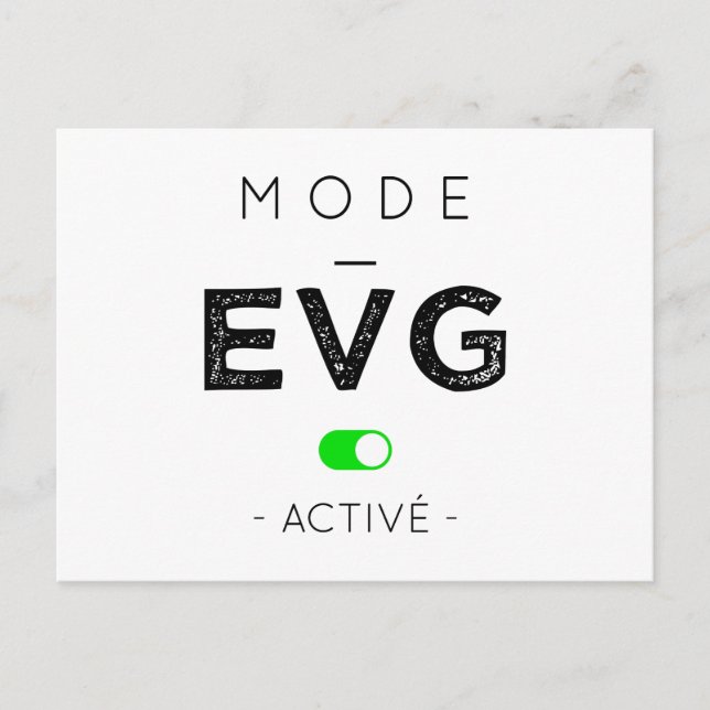 Läge för EVG-aktivering Vykort (Framsida)